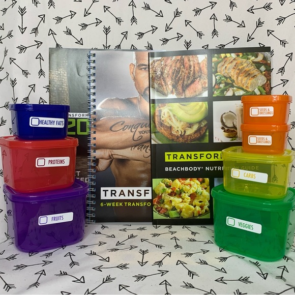 Beachbody Kitchen Beachbody Transform 2 Shaun T Book Set Container System Poshmark